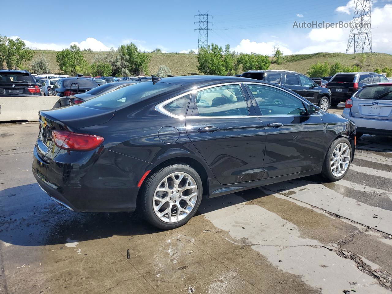 2015 Chrysler 200 C Black vin: 1C3CCCEG4FN656858