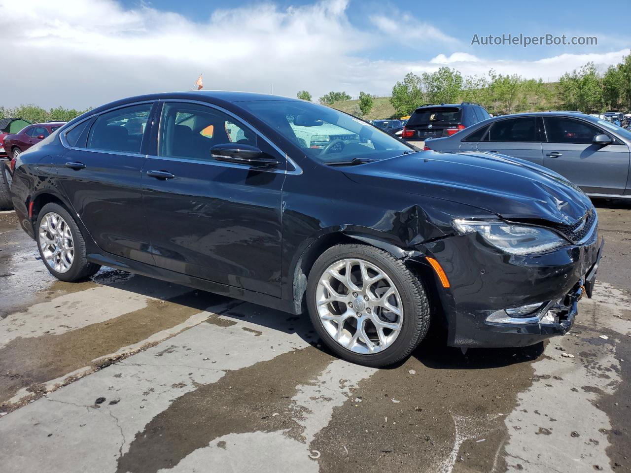 2015 Chrysler 200 C Black vin: 1C3CCCEG4FN656858