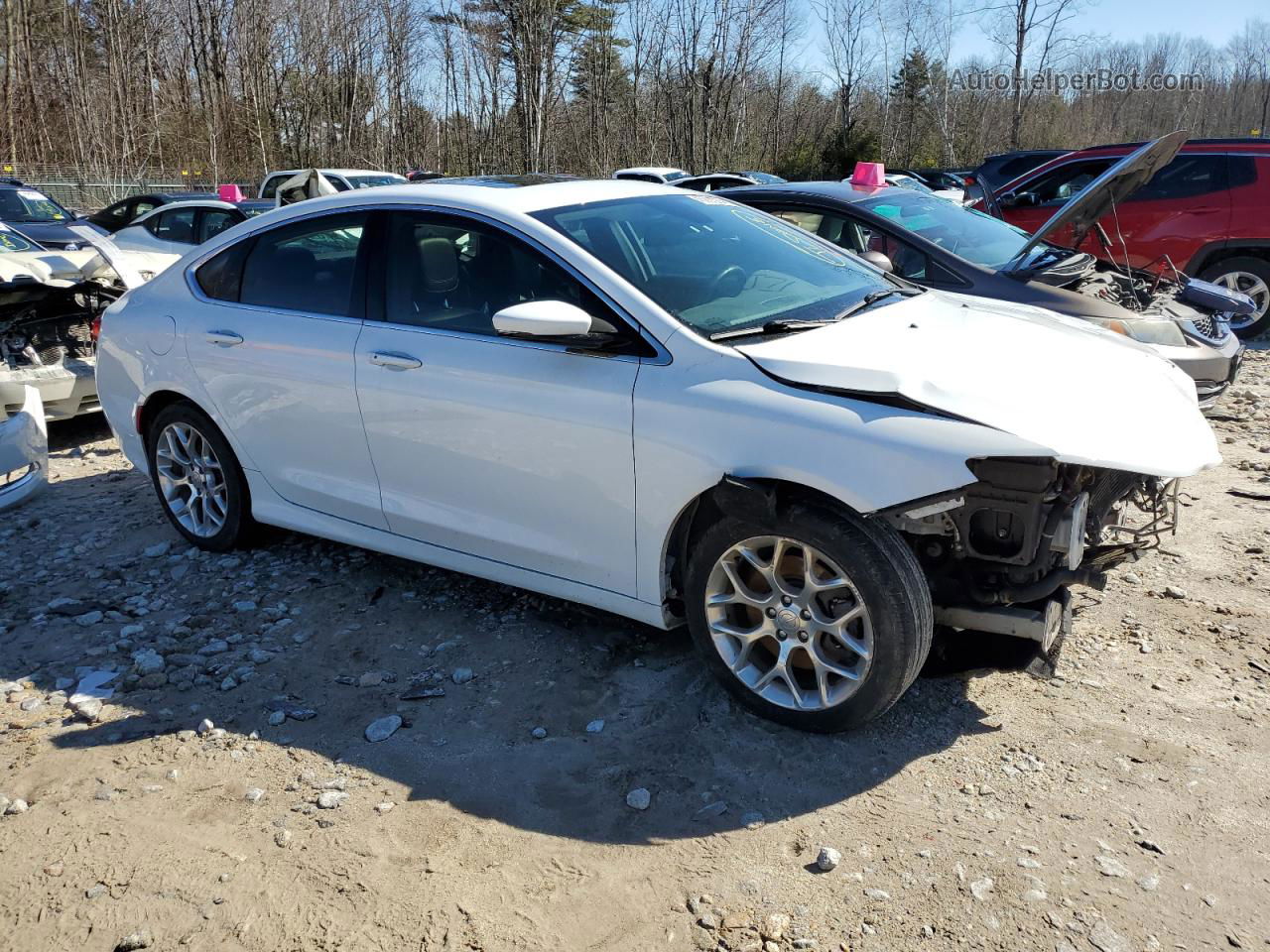 2016 Chrysler 200 C White vin: 1C3CCCEG4GN100874