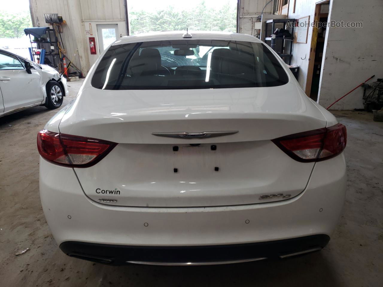 2015 Chrysler 200 C White vin: 1C3CCCEG6FN558043