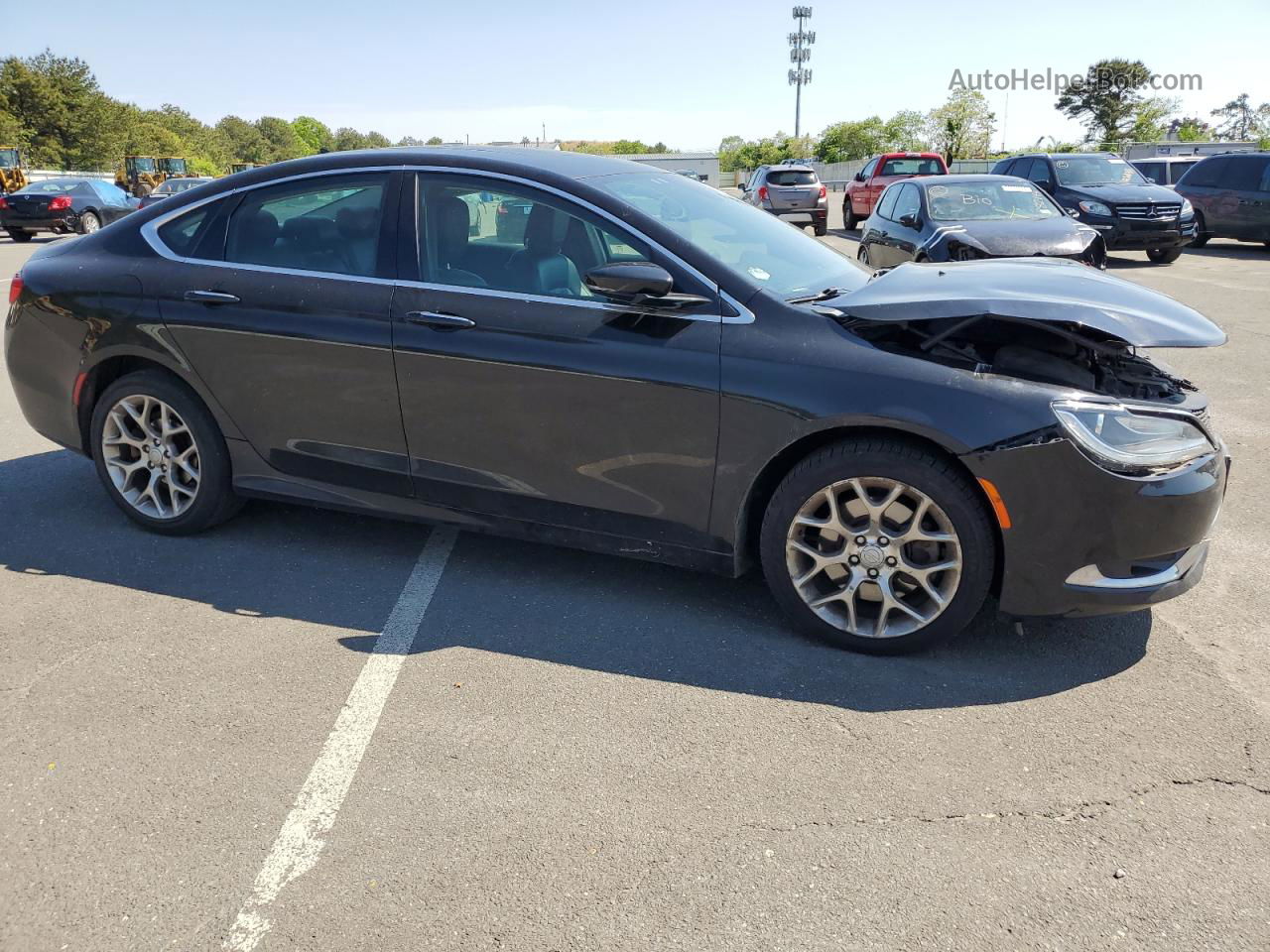 2015 Chrysler 200 C Black vin: 1C3CCCEG7FN736493