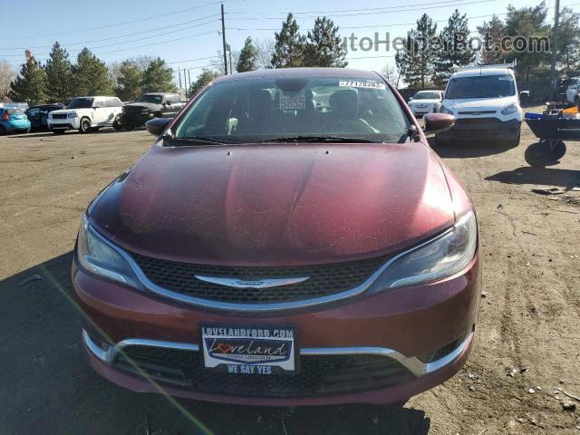 2016 Chrysler 200 C Maroon vin: 1C3CCCEG7GN135649