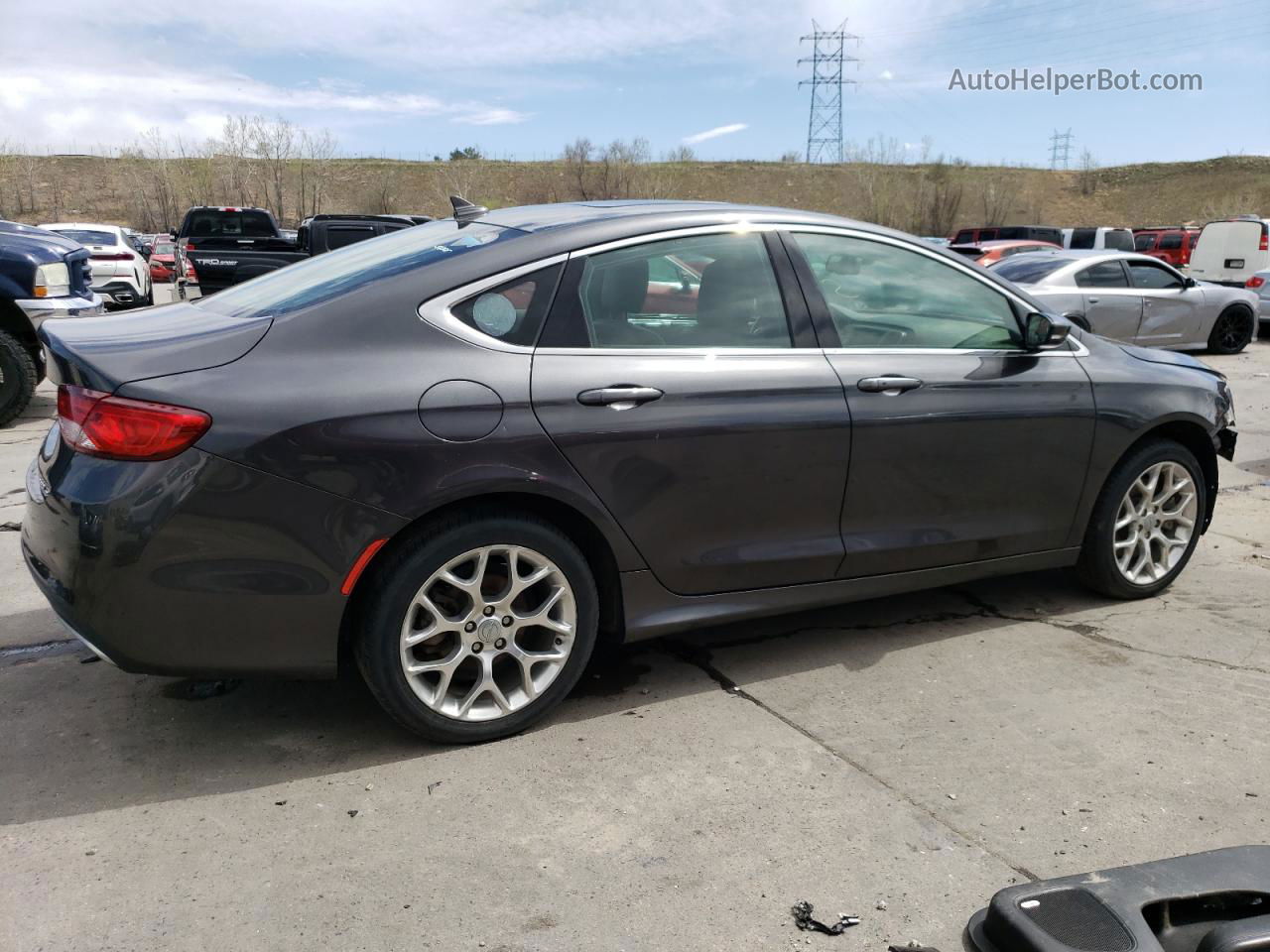 2016 Chrysler 200 C Charcoal vin: 1C3CCCEGXGN130722