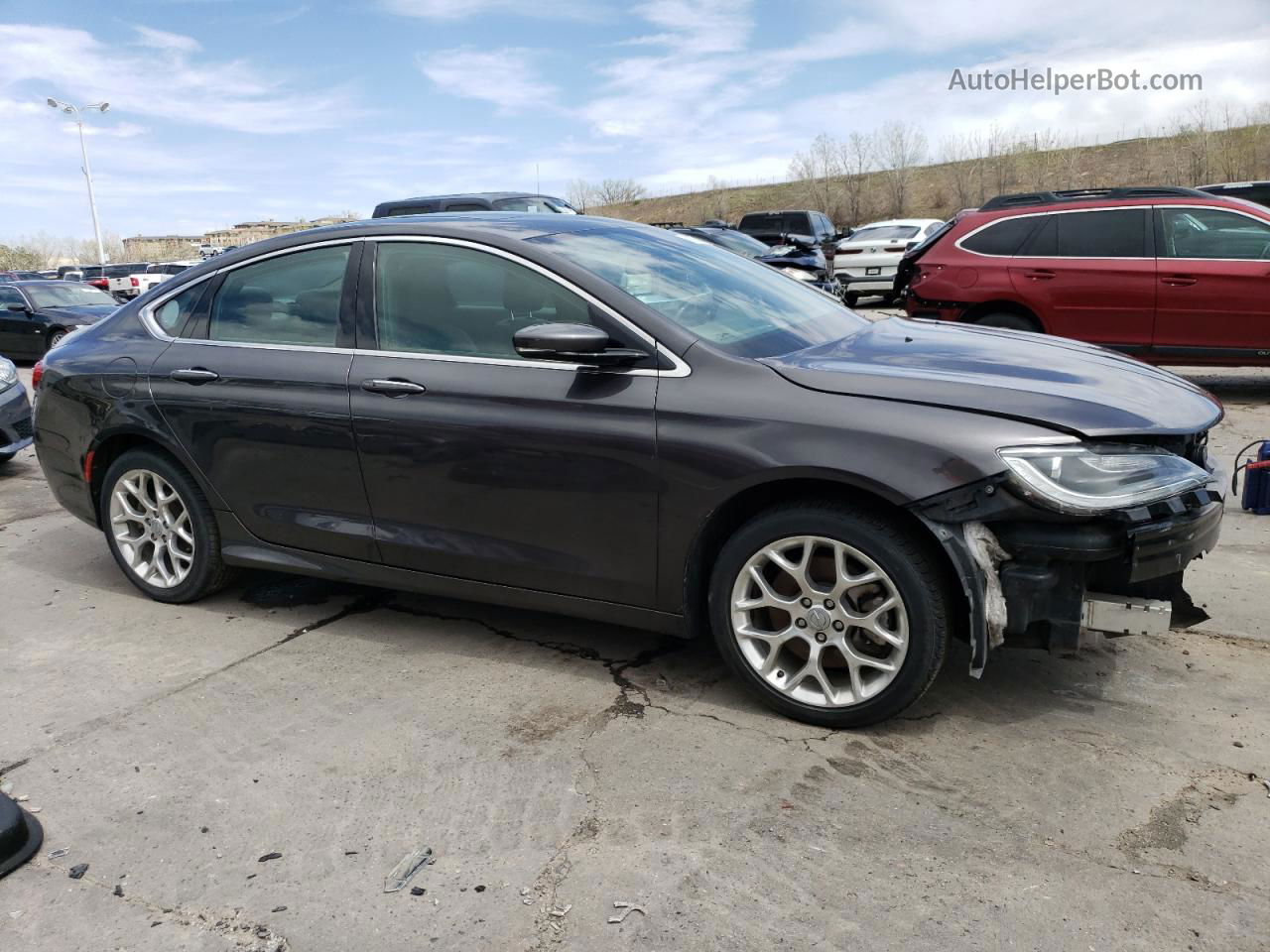 2016 Chrysler 200 C Charcoal vin: 1C3CCCEGXGN130722