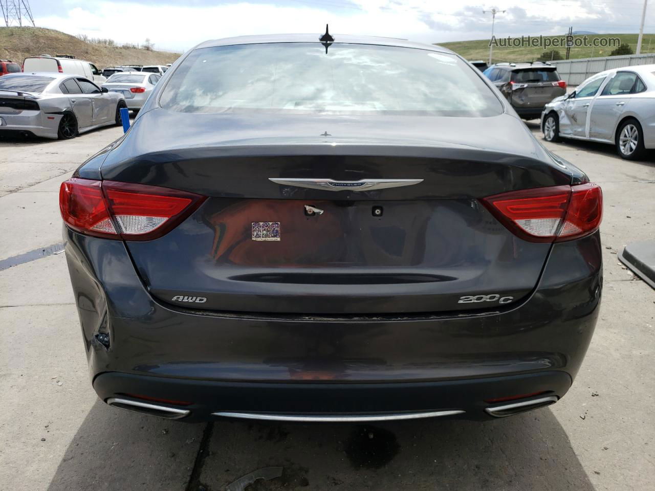 2016 Chrysler 200 C Charcoal vin: 1C3CCCEGXGN130722