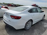 2015 Chrysler 200 Lx White vin: 1C3CCCFB0FN643754