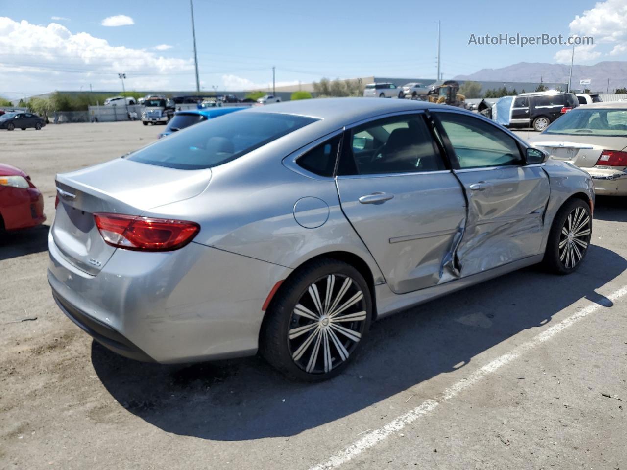 2015 Chrysler 200 Lx Silver vin: 1C3CCCFB1FN592670