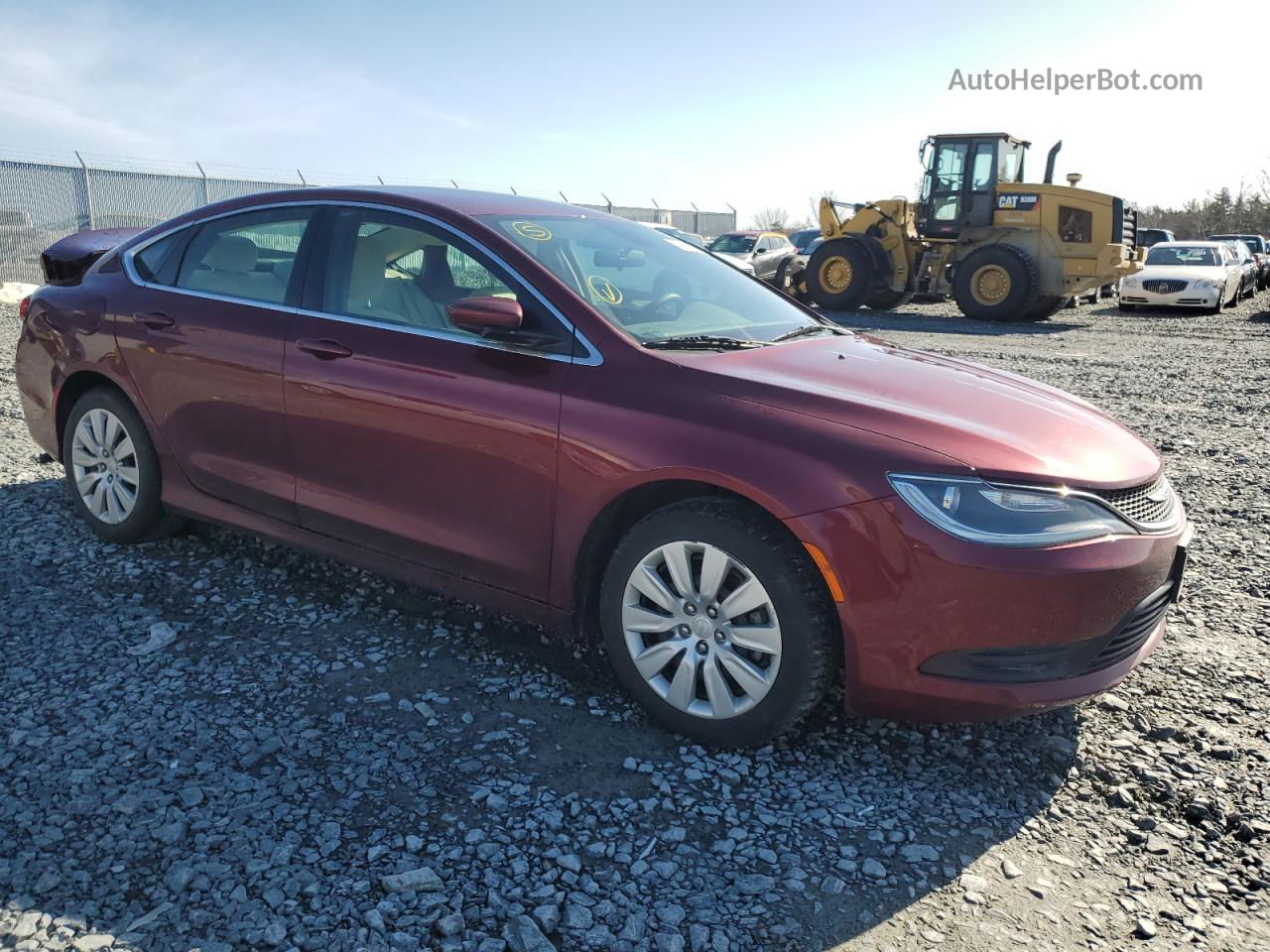 2016 Chrysler 200 Lx Burgundy vin: 1C3CCCFB1GN122298