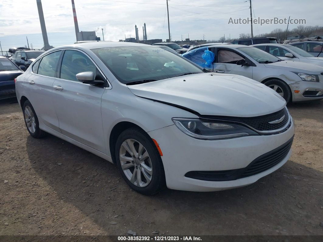 2017 Chrysler 200 Touring White vin: 1C3CCCFB1HN501304