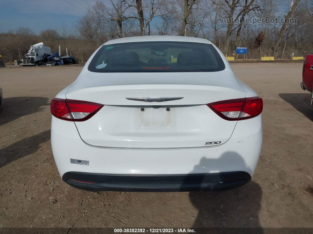 2017 Chrysler 200 Touring White vin: 1C3CCCFB1HN501304