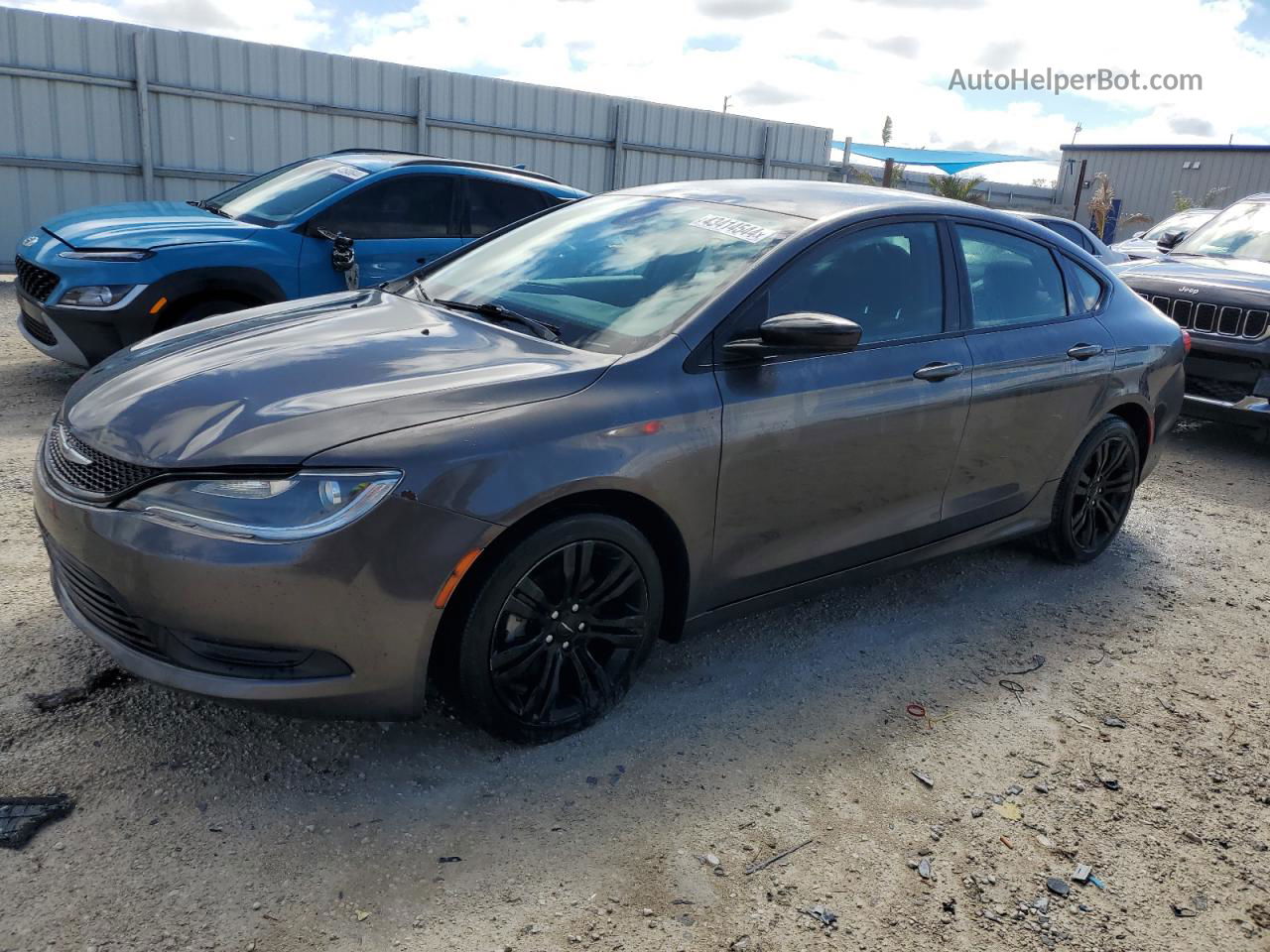 2017 Chrysler 200 Lx Gray vin: 1C3CCCFB2HN502302