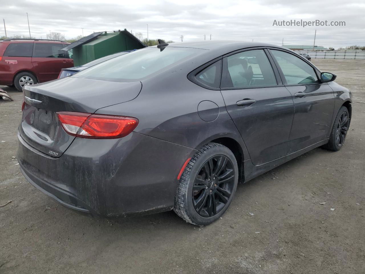 2017 Chrysler 200 Lx Серый vin: 1C3CCCFB2HN506494