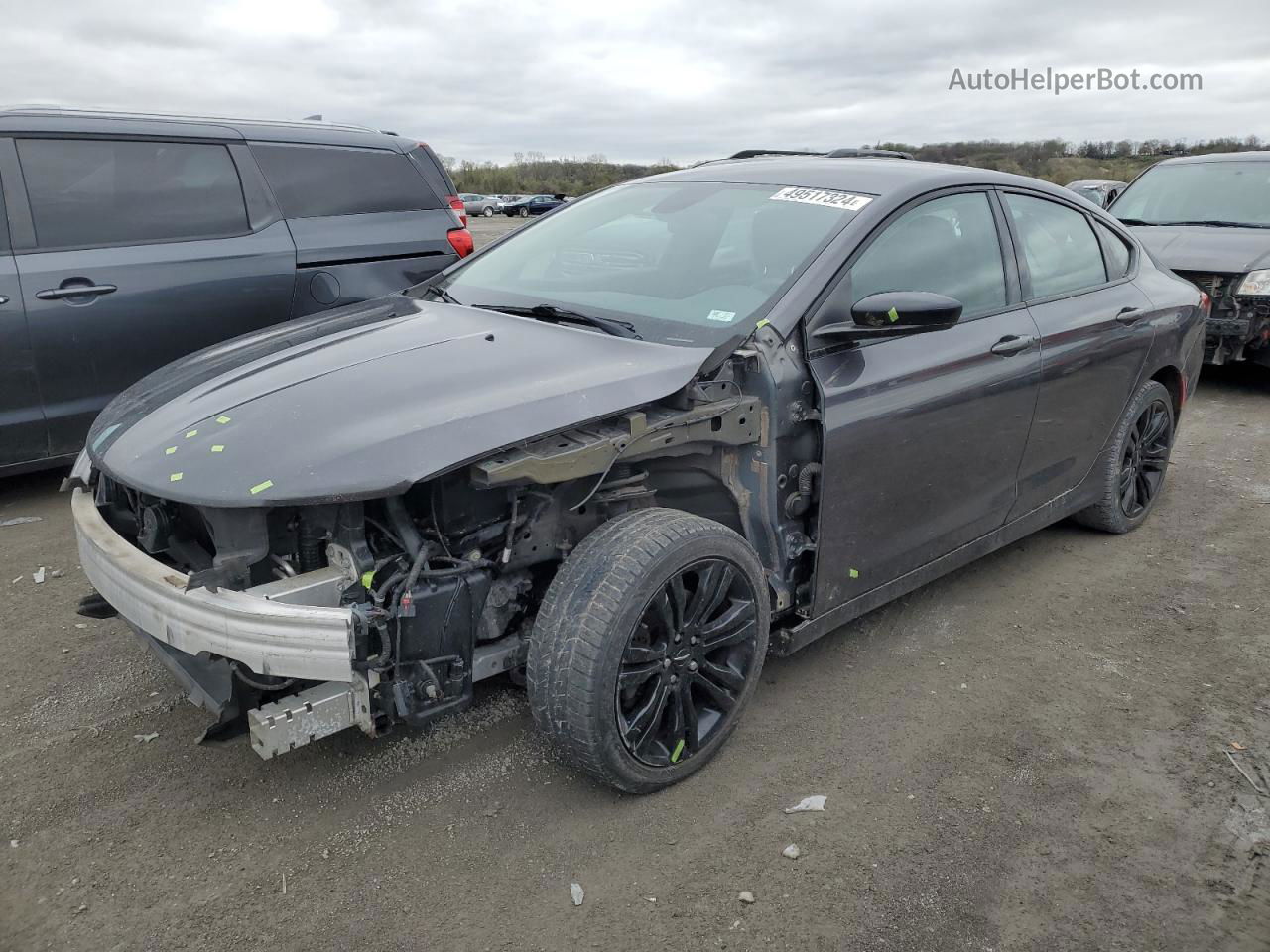 2017 Chrysler 200 Lx Серый vin: 1C3CCCFB2HN506494