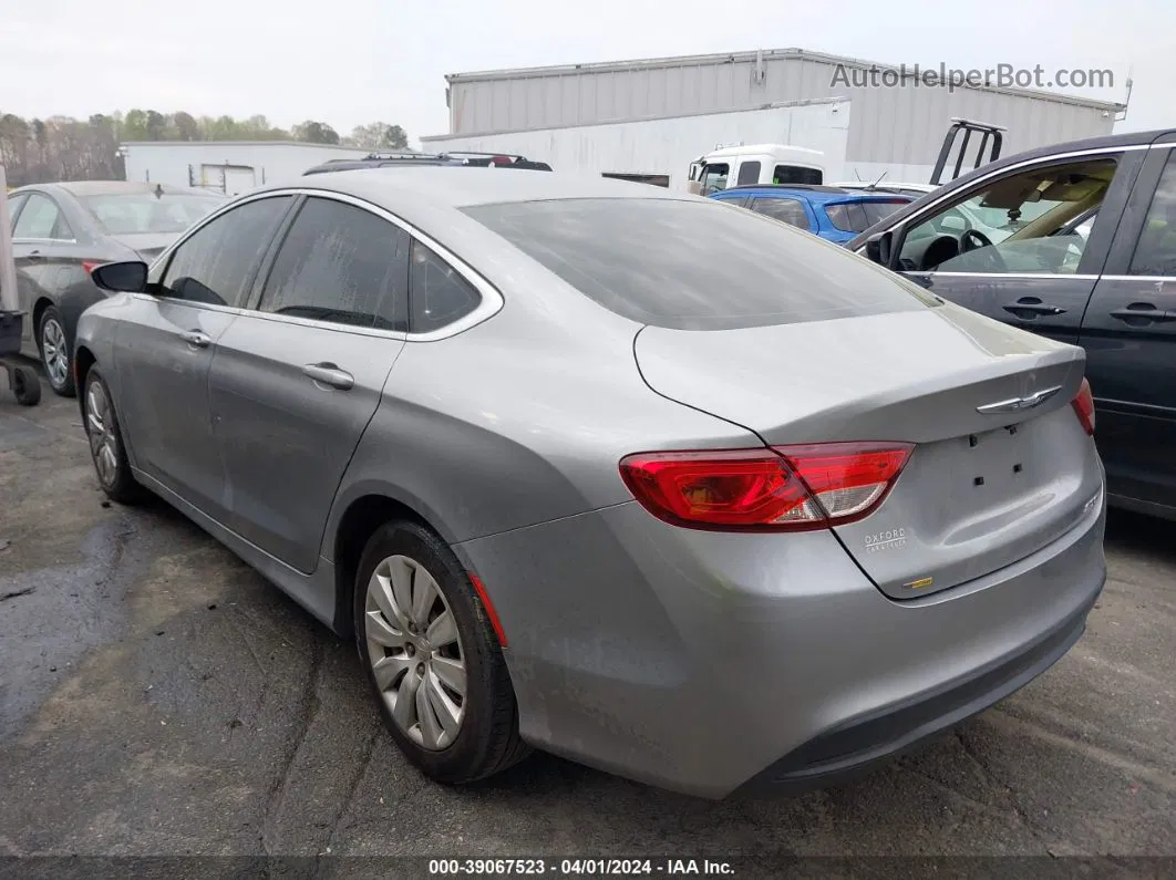 2017 Chrysler 200 Lx Silver vin: 1C3CCCFB2HN512473