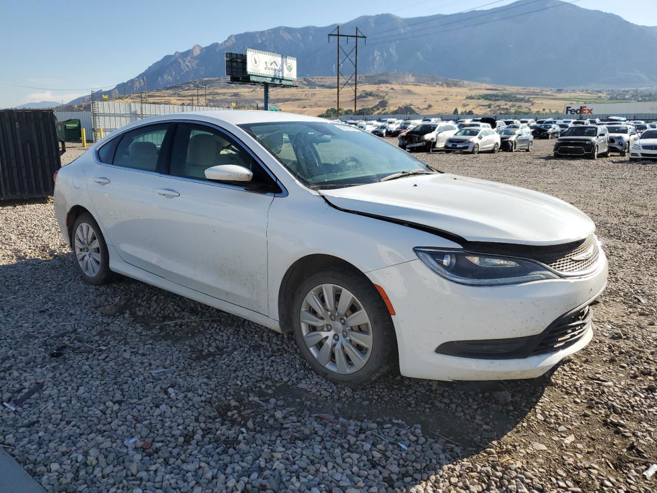 2015 Chrysler 200 Lx Белый vin: 1C3CCCFB3FN592251