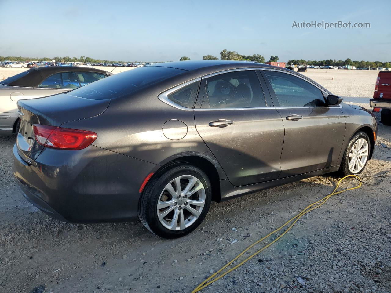 2016 Chrysler 200 Lx Gray vin: 1C3CCCFB3GN182793