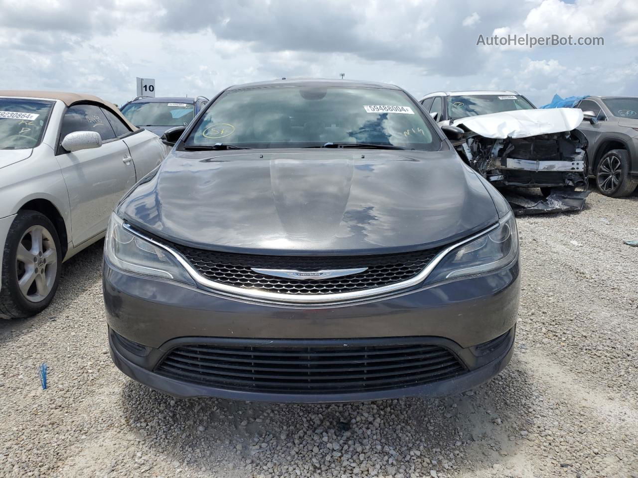 2016 Chrysler 200 Lx Gray vin: 1C3CCCFB3GN182793