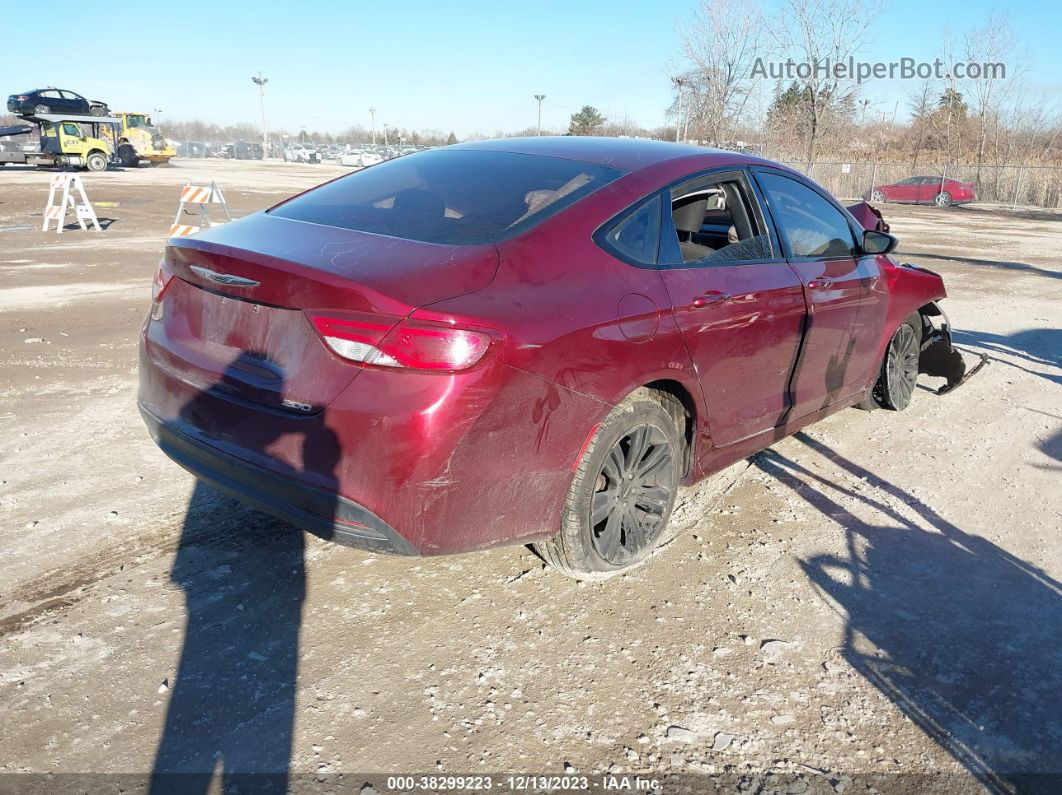 2017 Chrysler 200 Touring Red vin: 1C3CCCFB3HN504138