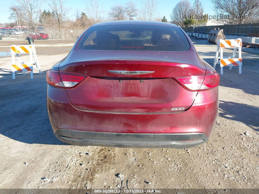 2017 Chrysler 200 Touring Red vin: 1C3CCCFB3HN504138