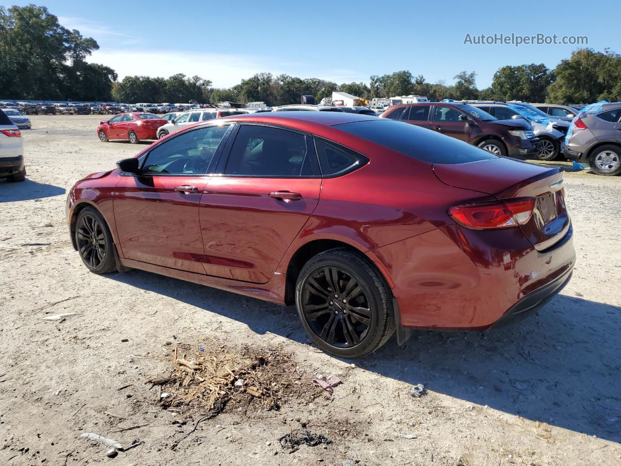 2017 Chrysler 200 Lx Burgundy vin: 1C3CCCFB3HN511574