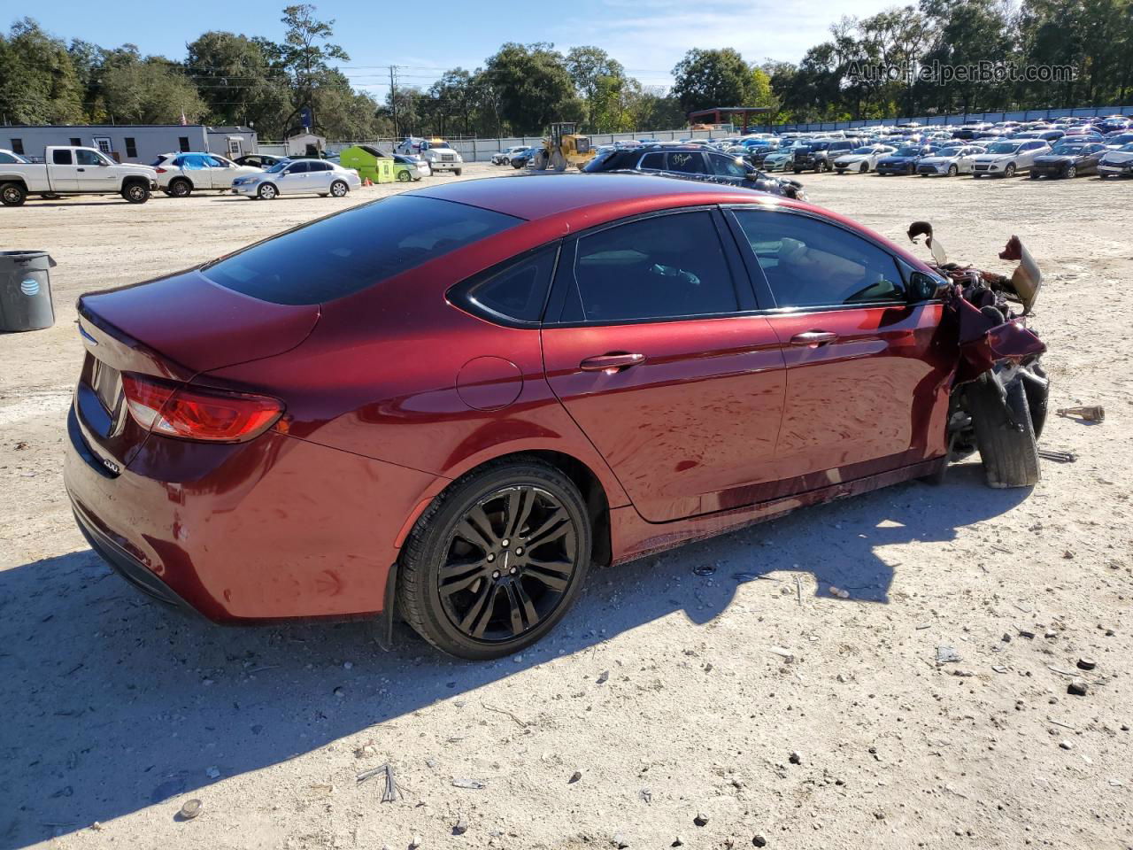 2017 Chrysler 200 Lx Burgundy vin: 1C3CCCFB3HN511574