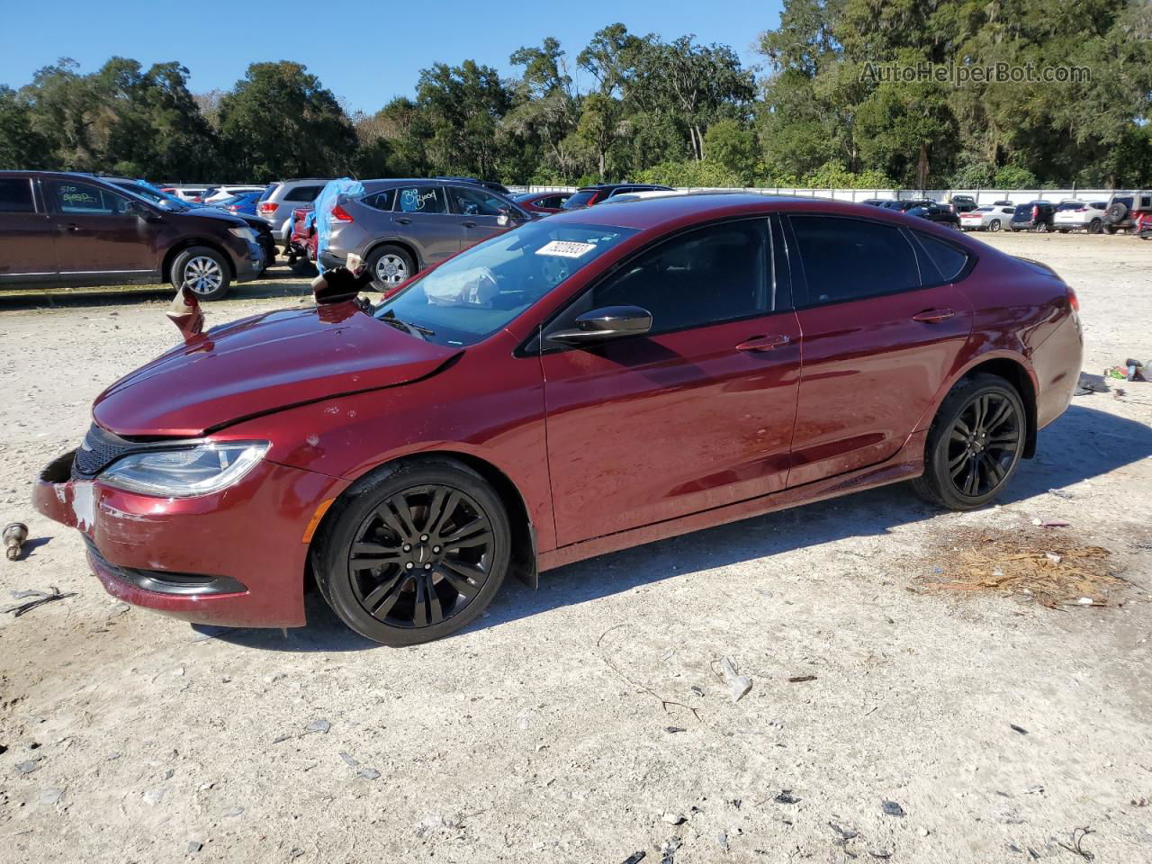 2017 Chrysler 200 Lx Burgundy vin: 1C3CCCFB3HN511574