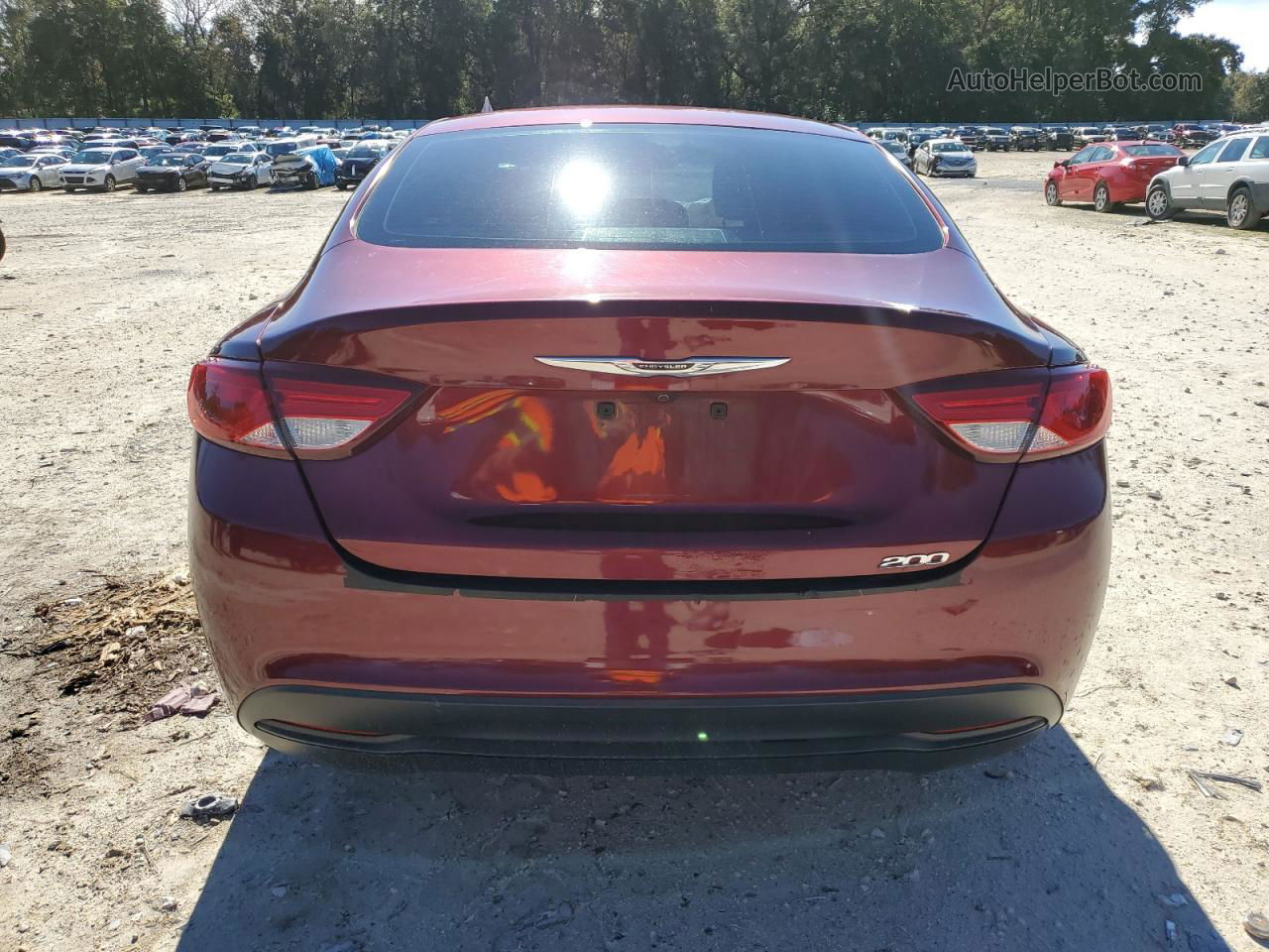 2017 Chrysler 200 Lx Burgundy vin: 1C3CCCFB3HN511574