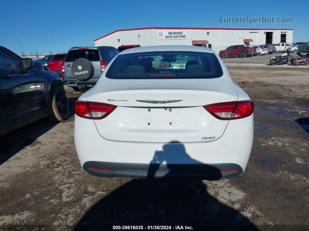 2016 Chrysler 200 Touring White vin: 1C3CCCFB4GN182639