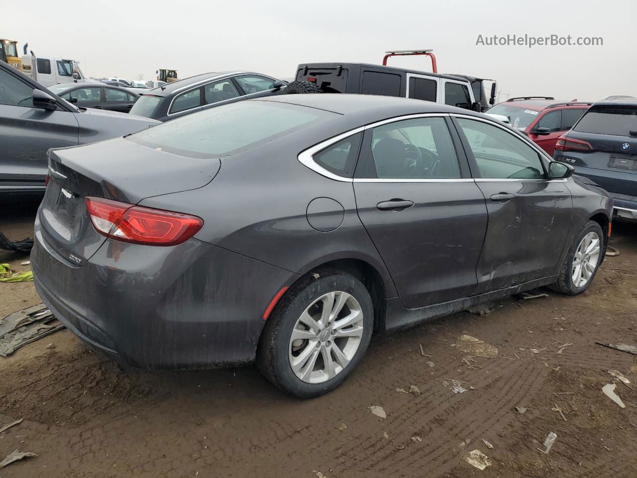 2017 Chrysler 200 Lx Gray vin: 1C3CCCFB4HN501071