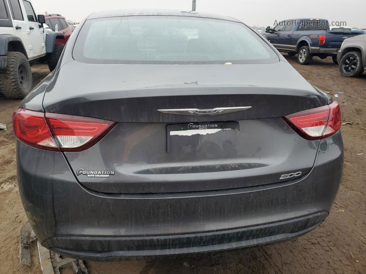 2017 Chrysler 200 Lx Gray vin: 1C3CCCFB4HN501071