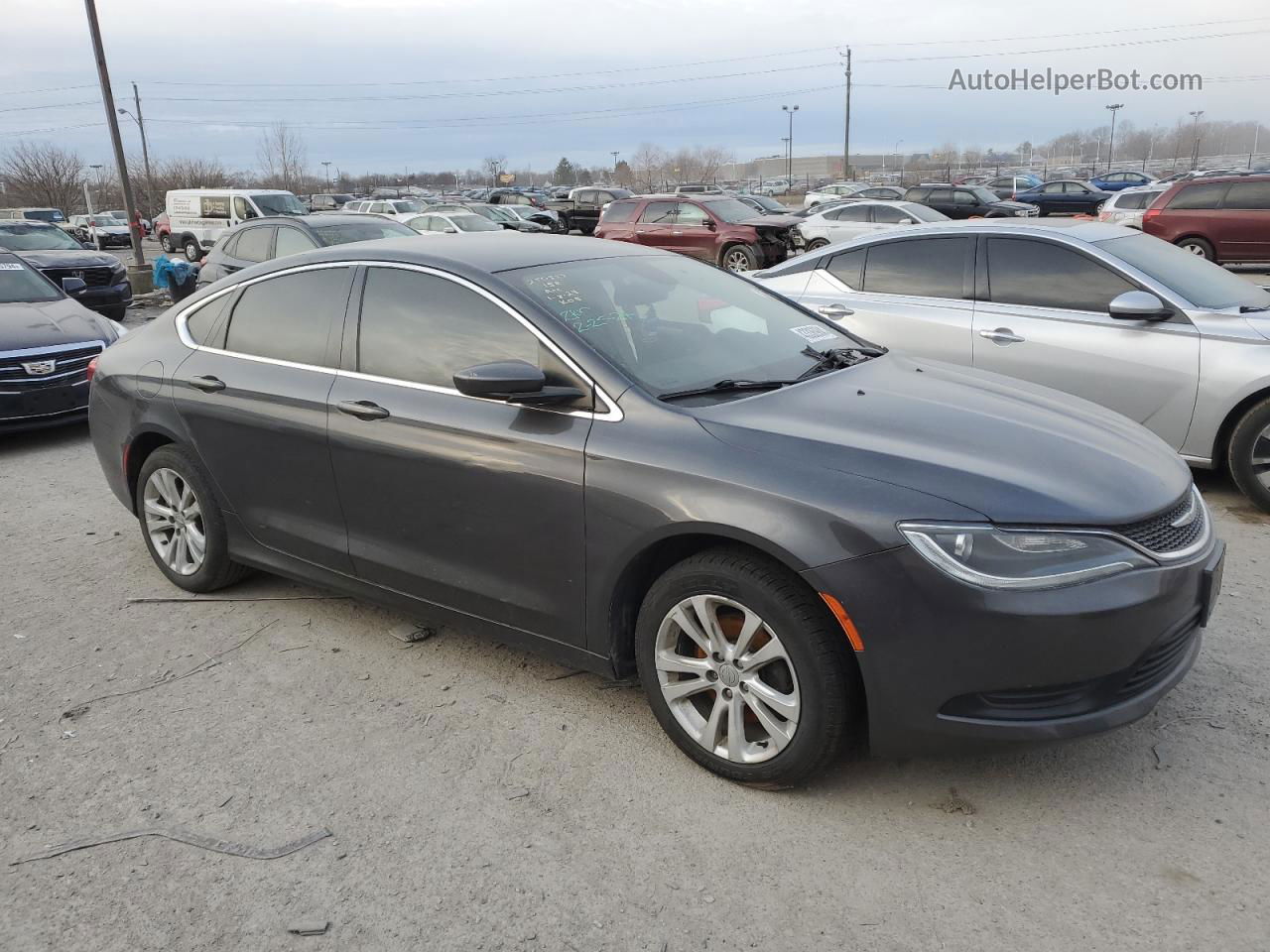 2017 Chrysler 200 Lx Gray vin: 1C3CCCFB4HN510899