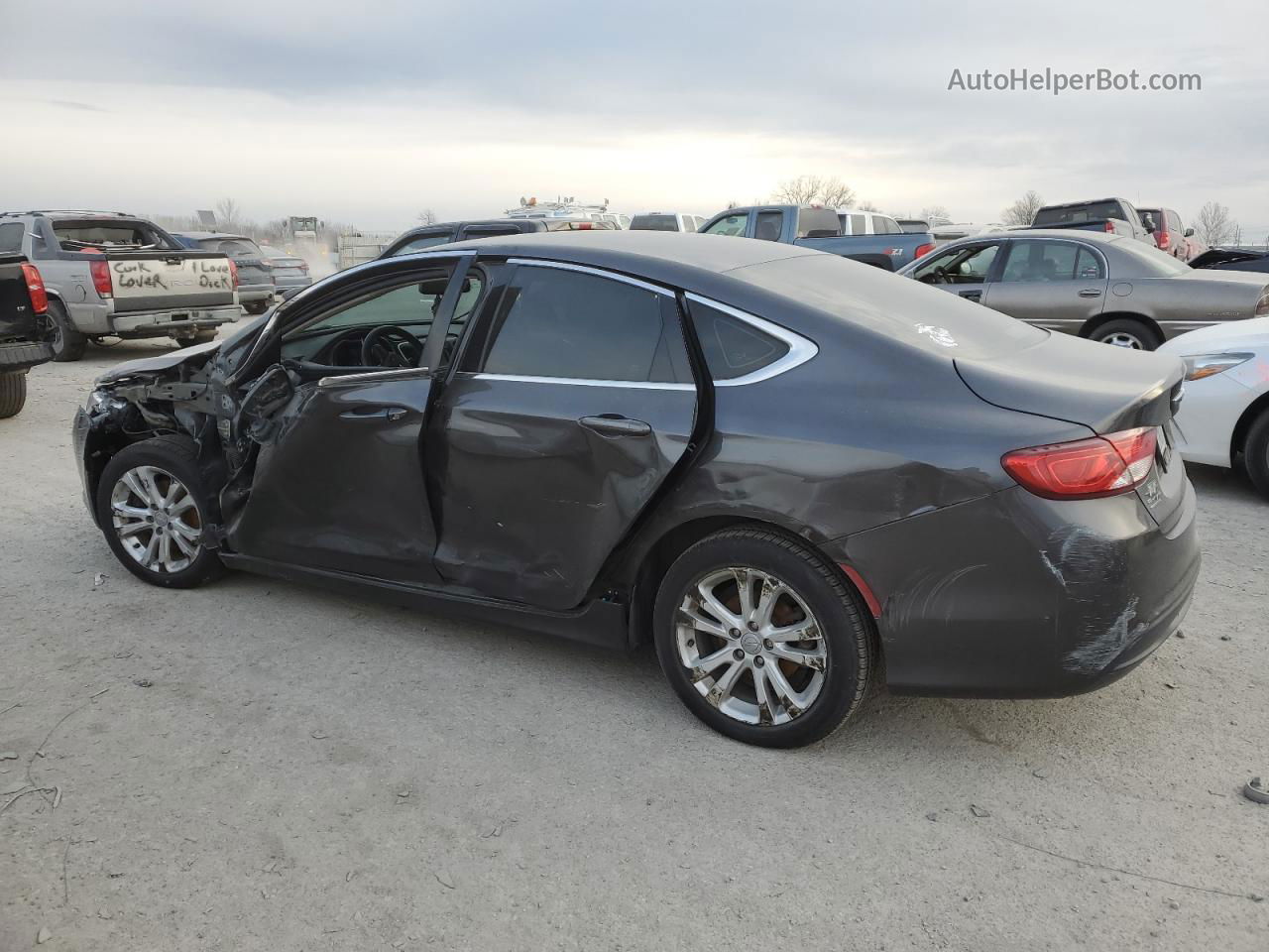 2017 Chrysler 200 Lx Gray vin: 1C3CCCFB4HN510899