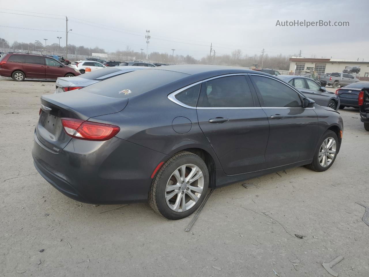 2017 Chrysler 200 Lx Gray vin: 1C3CCCFB4HN510899