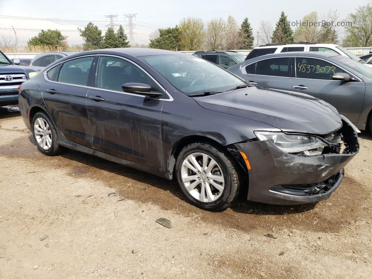 2017 Chrysler 200 Lx Gray vin: 1C3CCCFB4HN510918