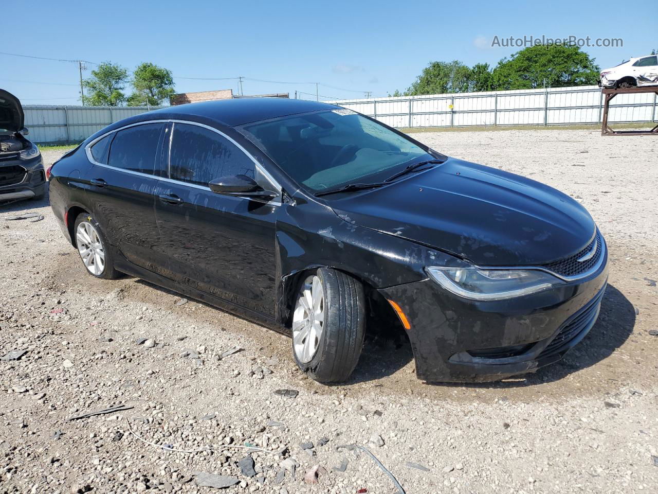 2016 Chrysler 200 Lx Black vin: 1C3CCCFB5GN185954