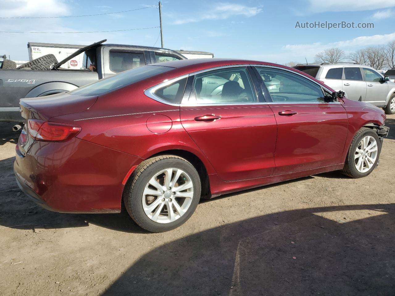 2017 Chrysler 200 Lx Burgundy vin: 1C3CCCFB5HN503086