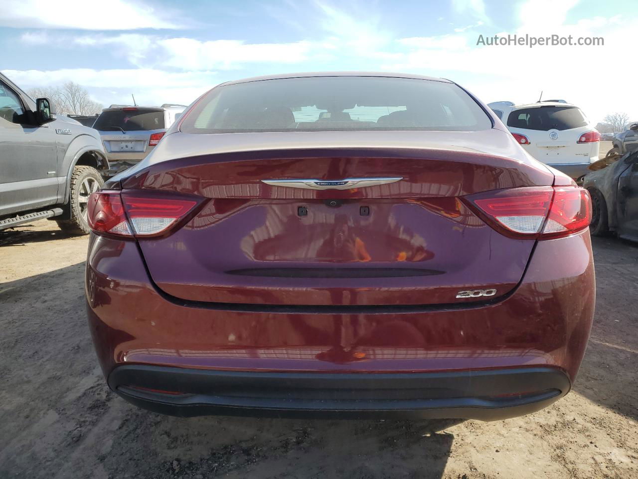 2017 Chrysler 200 Lx Burgundy vin: 1C3CCCFB5HN503086