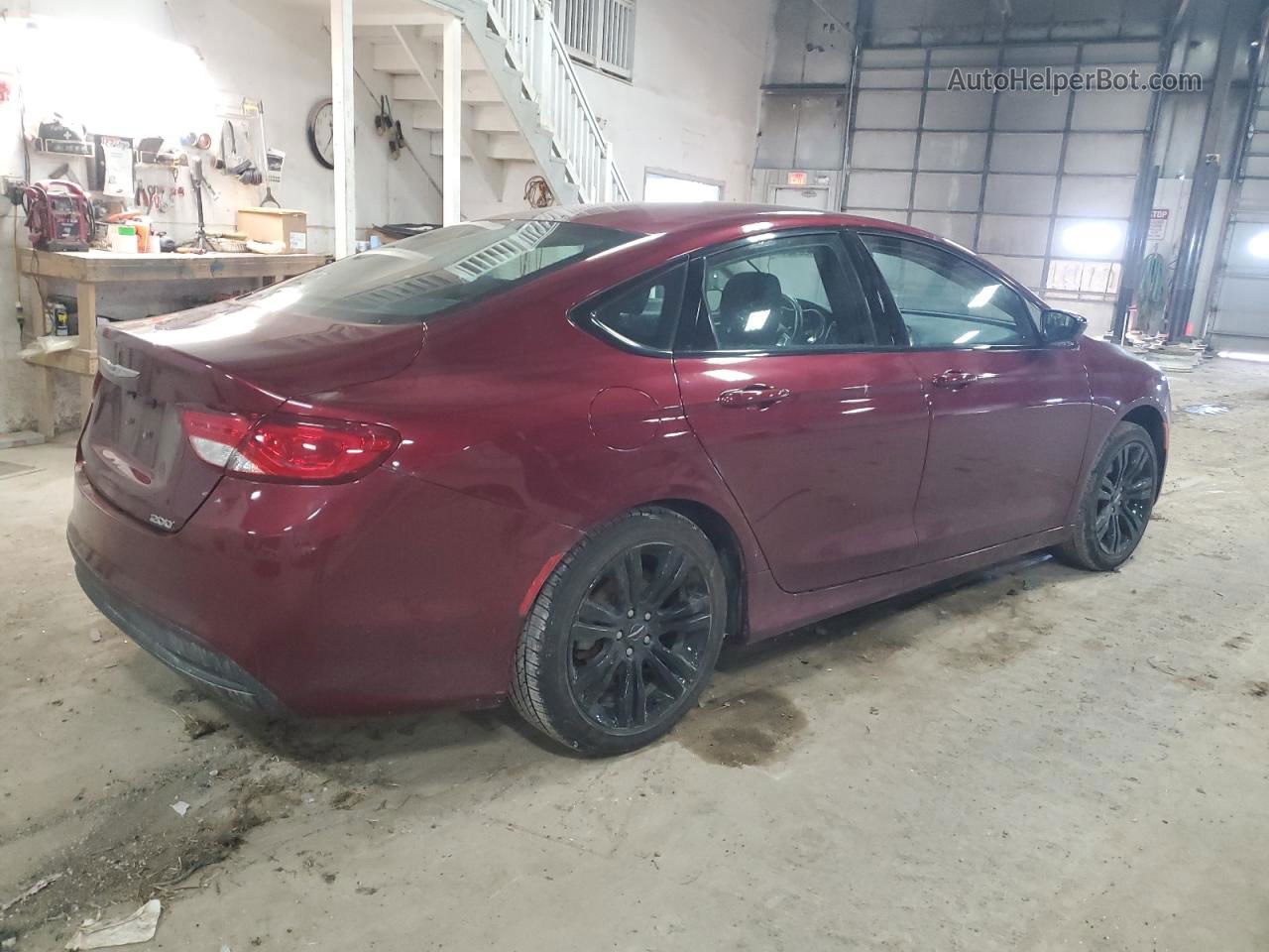 2017 Chrysler 200 Lx Burgundy vin: 1C3CCCFB5HN506697