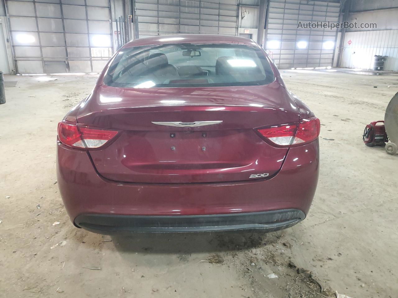 2017 Chrysler 200 Lx Burgundy vin: 1C3CCCFB5HN506697