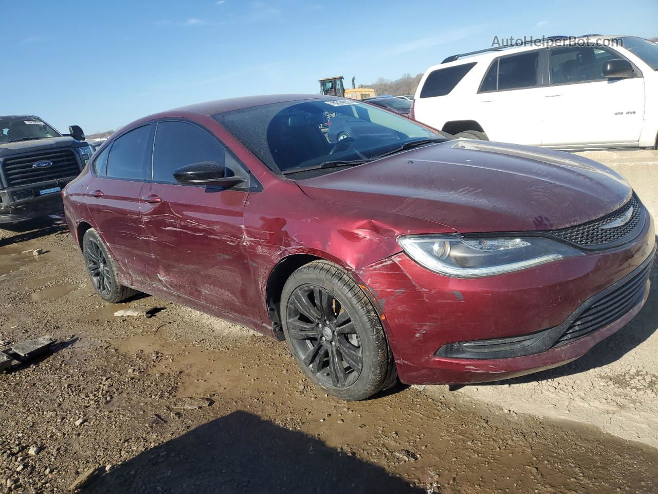 2017 Chrysler 200 Lx Red vin: 1C3CCCFB5HN509504