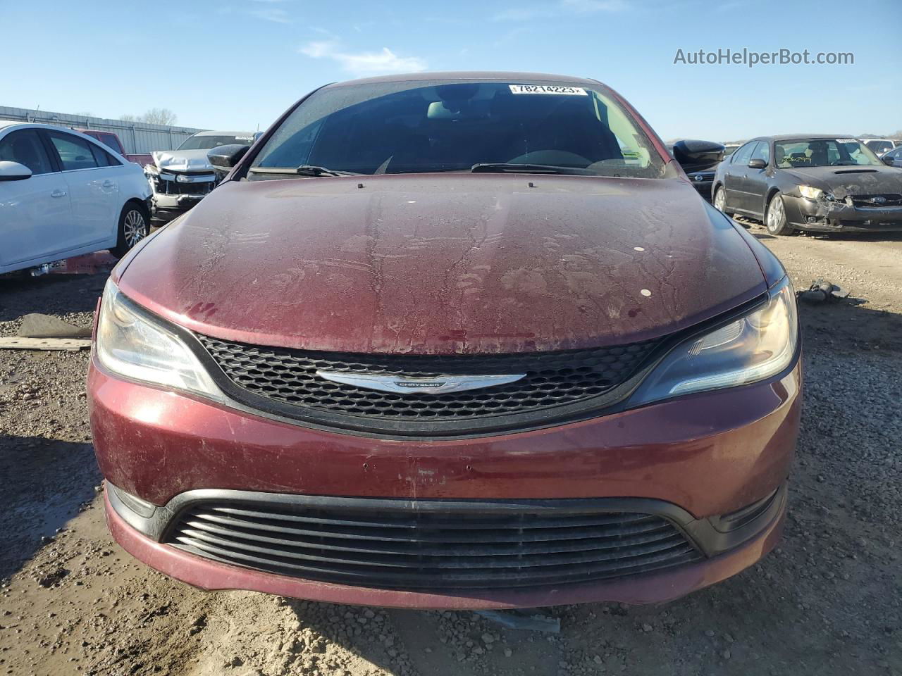 2017 Chrysler 200 Lx Red vin: 1C3CCCFB5HN509504