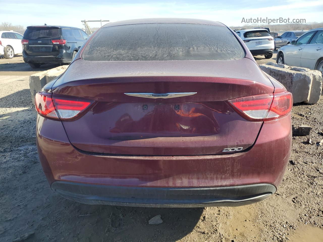 2017 Chrysler 200 Lx Red vin: 1C3CCCFB5HN509504