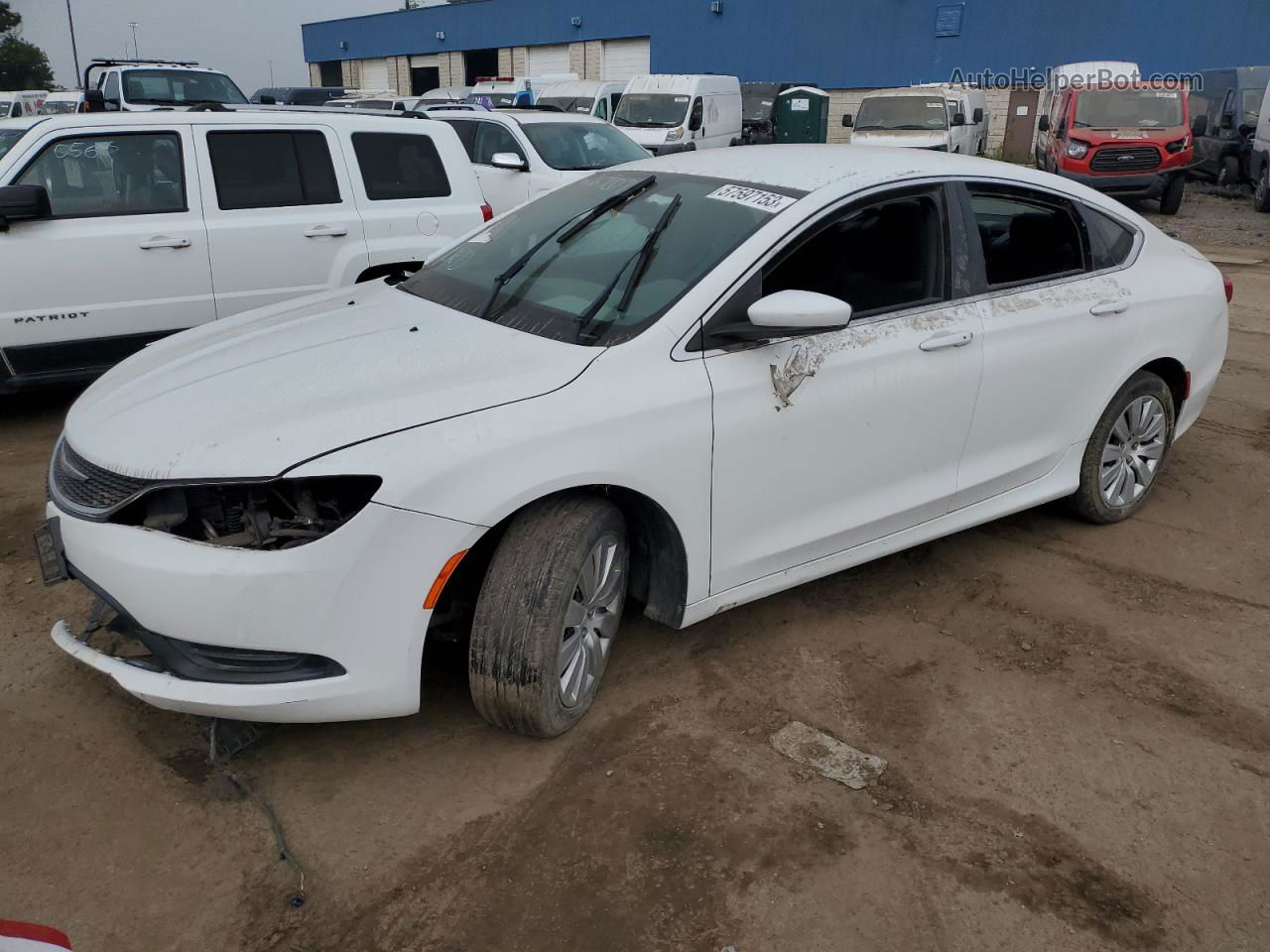 2017 Chrysler 200 Lx White vin: 1C3CCCFB5HN512208