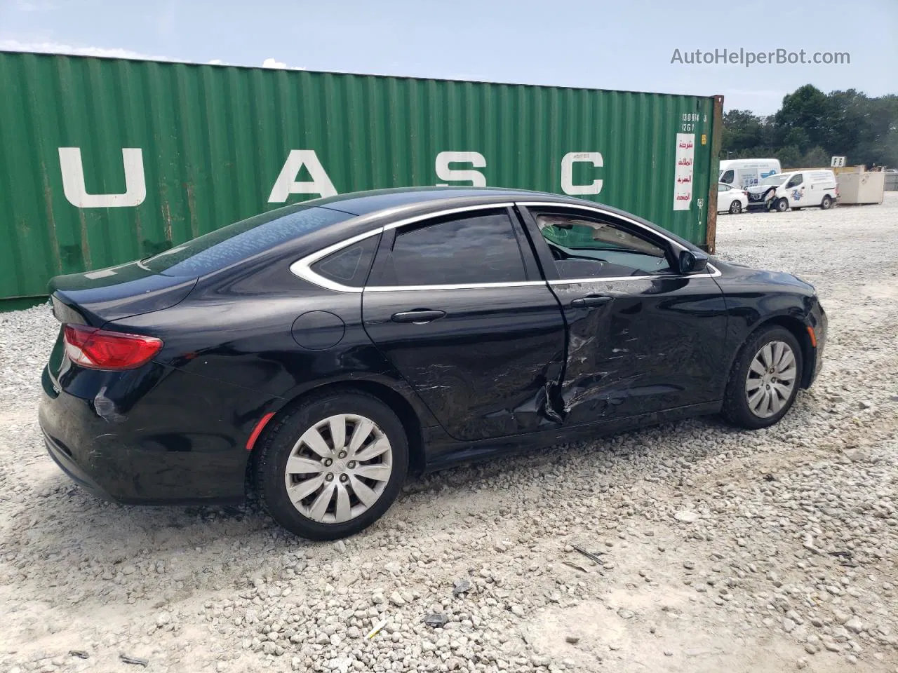 2015 Chrysler 200 Lx Black vin: 1C3CCCFB6FN563794