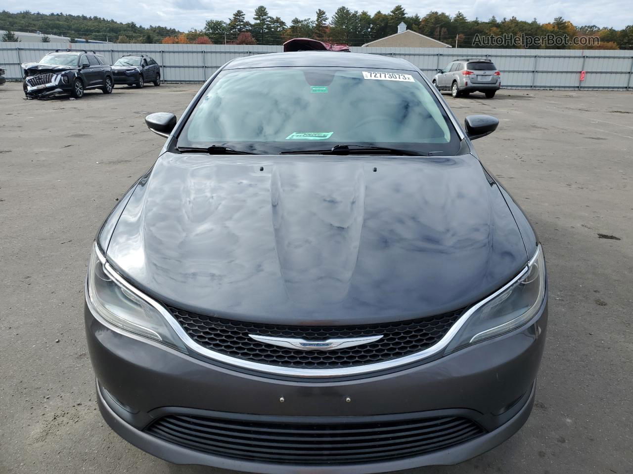 2015 Chrysler 200 Lx Gray vin: 1C3CCCFB6FN633343