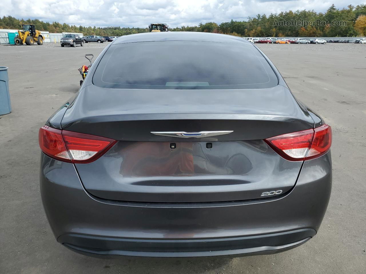 2015 Chrysler 200 Lx Gray vin: 1C3CCCFB6FN633343