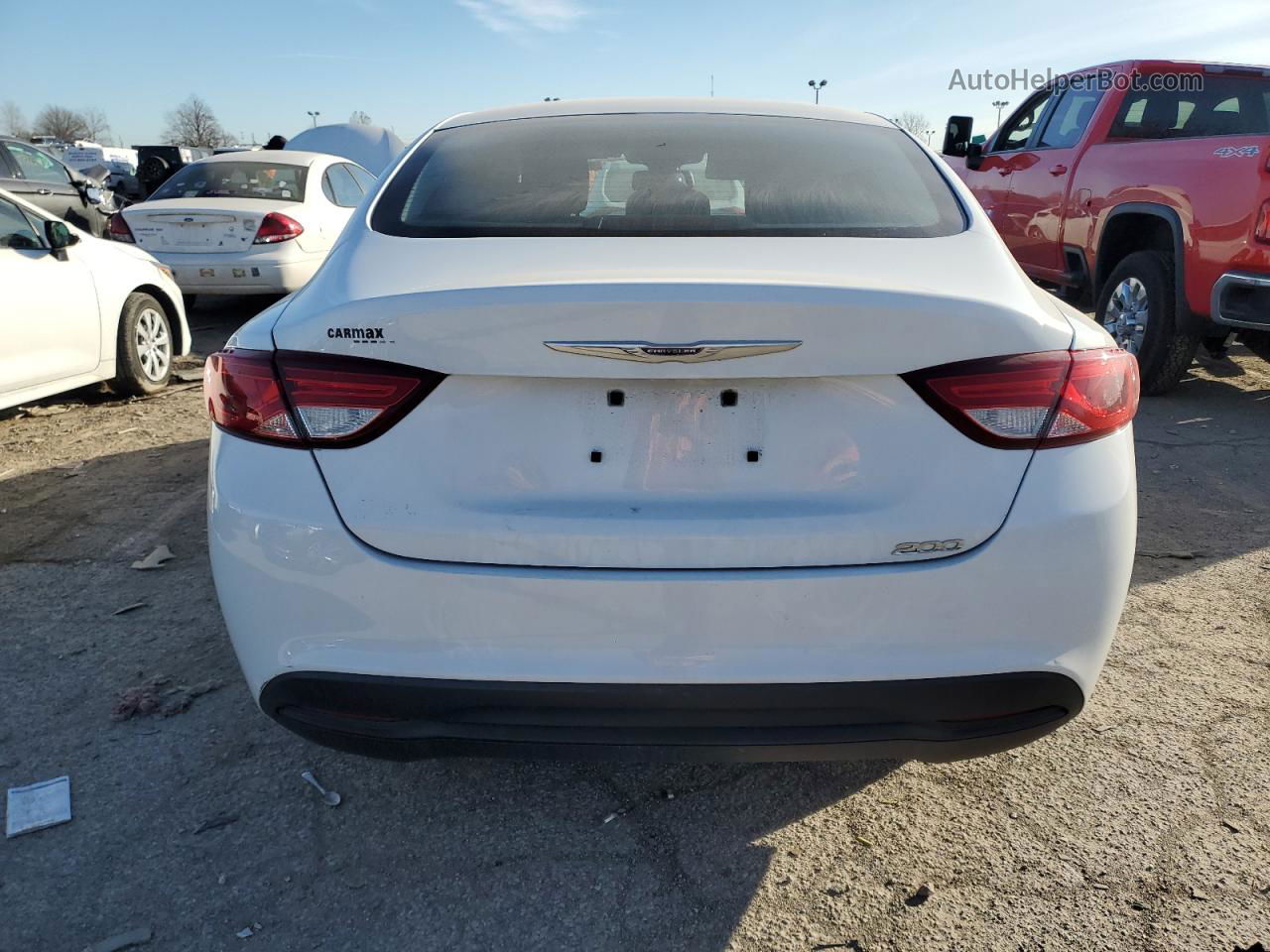 2016 Chrysler 200 Lx White vin: 1C3CCCFB6GN156169