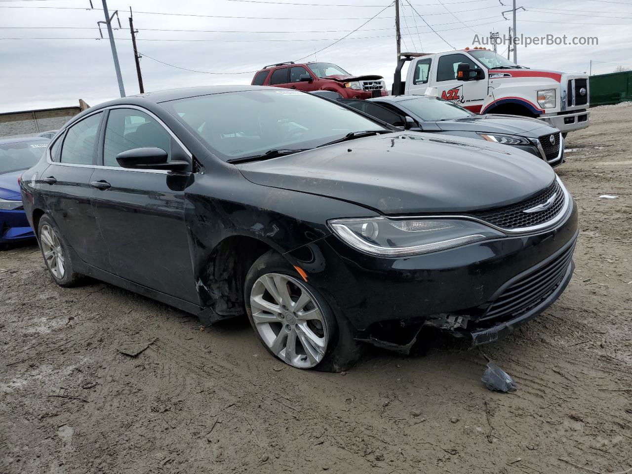 2017 Chrysler 200 Lx Black vin: 1C3CCCFB6HN501282