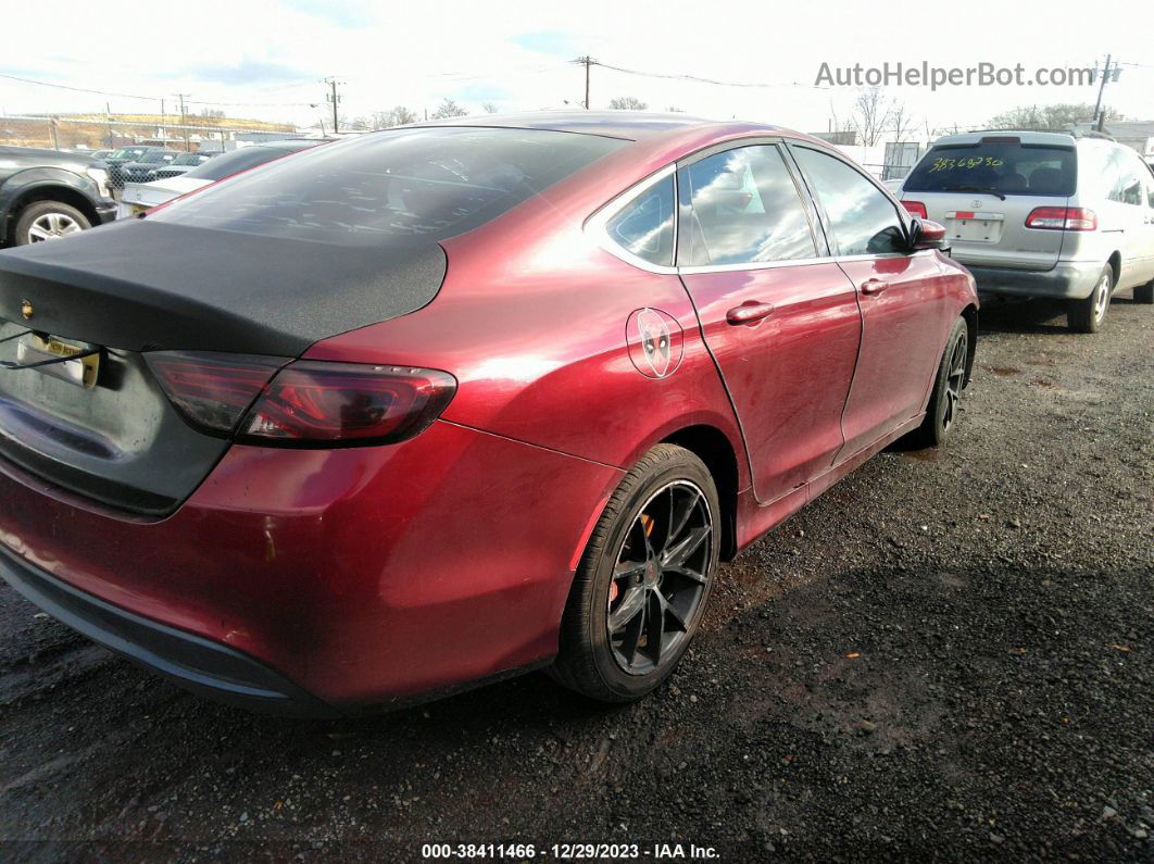 2015 Chrysler 200 Lx Red vin: 1C3CCCFB7FN706977