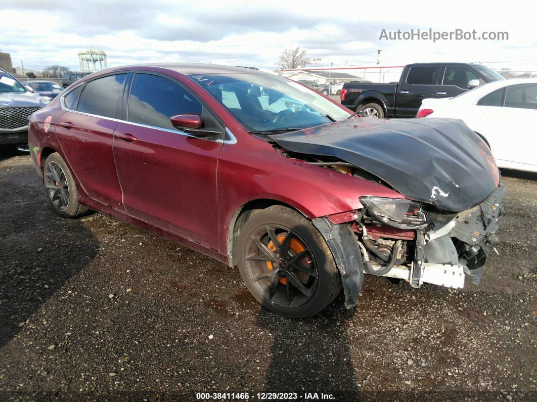 2015 Chrysler 200 Lx Red vin: 1C3CCCFB7FN706977